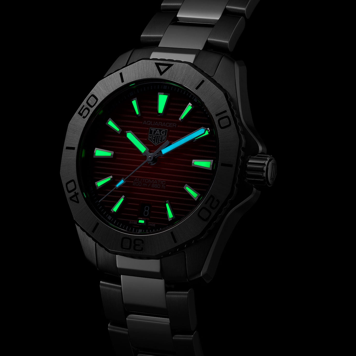 Unworn, TAG Heuer Aquaracer Professional 200 Date, Ref#WBP2114.BA0627, box and papers