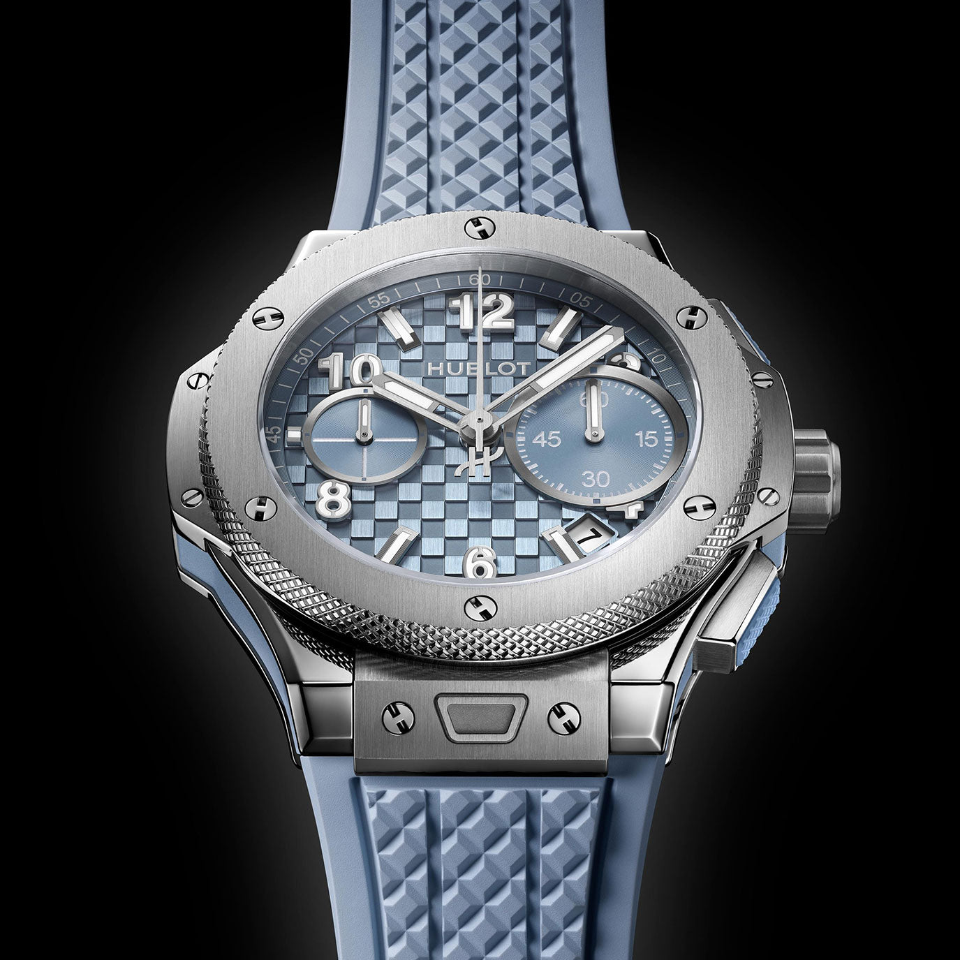 Unworn, Hublot Big Bang Original Unico Titanium Coal Blue, Ref# 431.NX.717B.RX, box and papers,