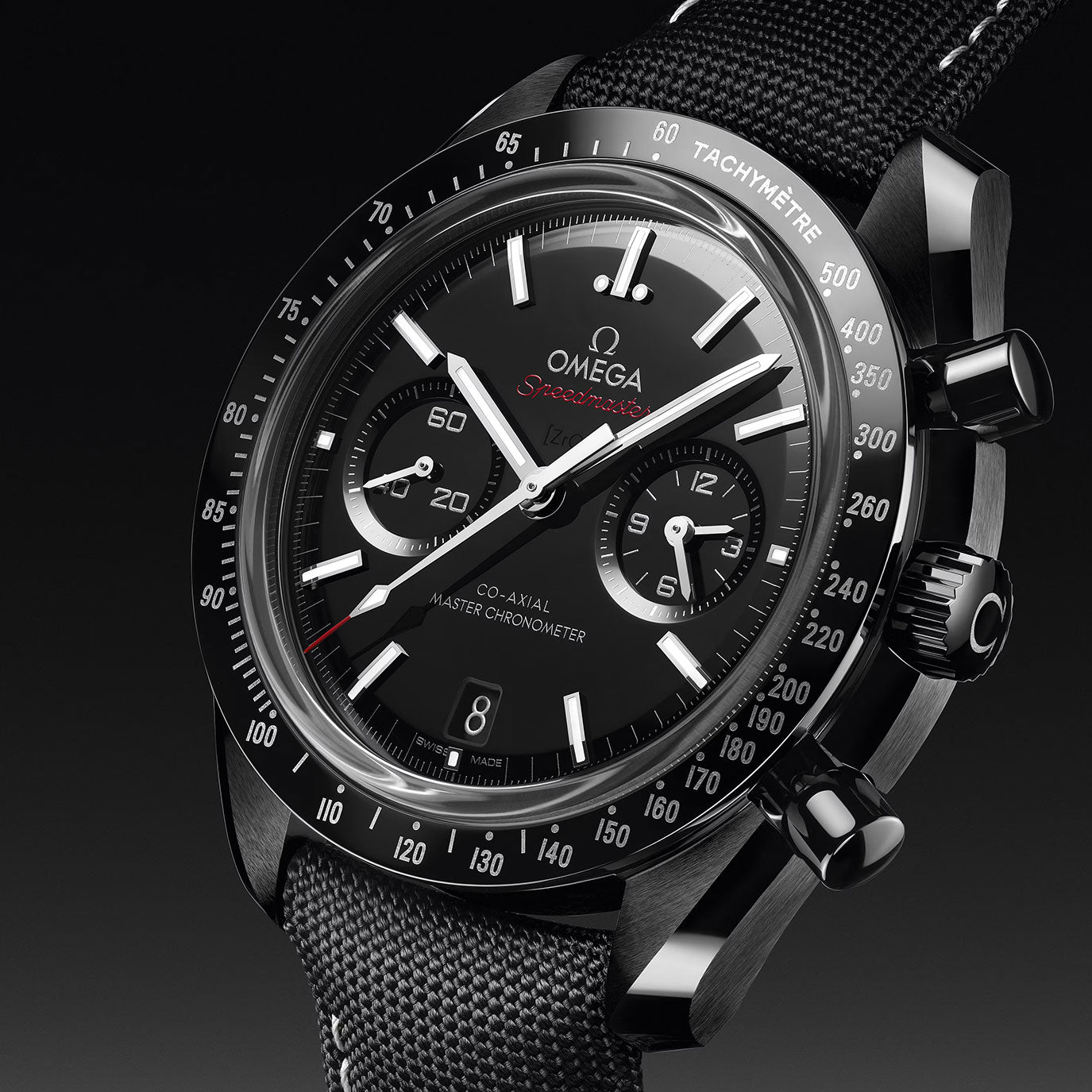 Unworn, Omega Speedmaster Dark Side of the Moon, Ref# 310.92.44.51.01.002, box and papers.