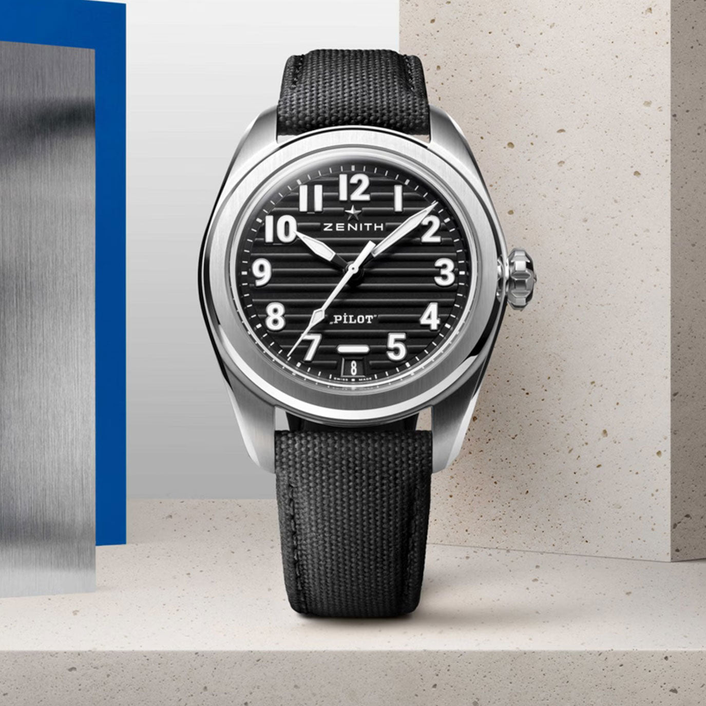Unworn, Zenith Pilot Automatic, Ref#03.4000.3620/21.I001, box and papers