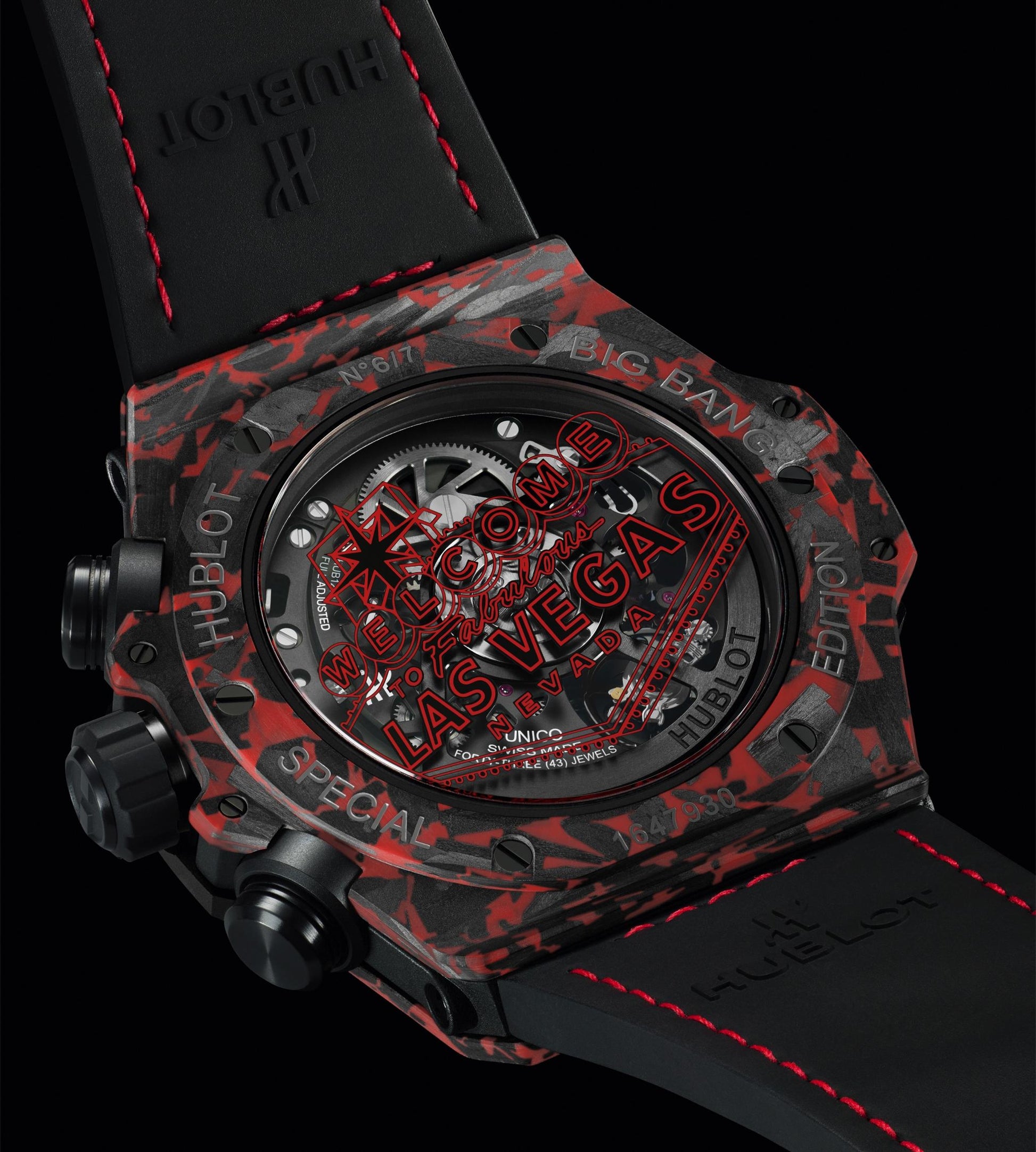 Hublot black red clearance