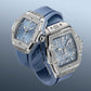 Unworn, Hublot Spirit of Big Bang Steel Coal Blue Diamonds, Ref# 682.SX.717B.RX.1204, box and papers.