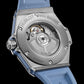 Unworn, Hublot Big Bang One Click Steel Coal Blue Diamonds, Ref# 485.SX.717B.RX.1204, box and papers.