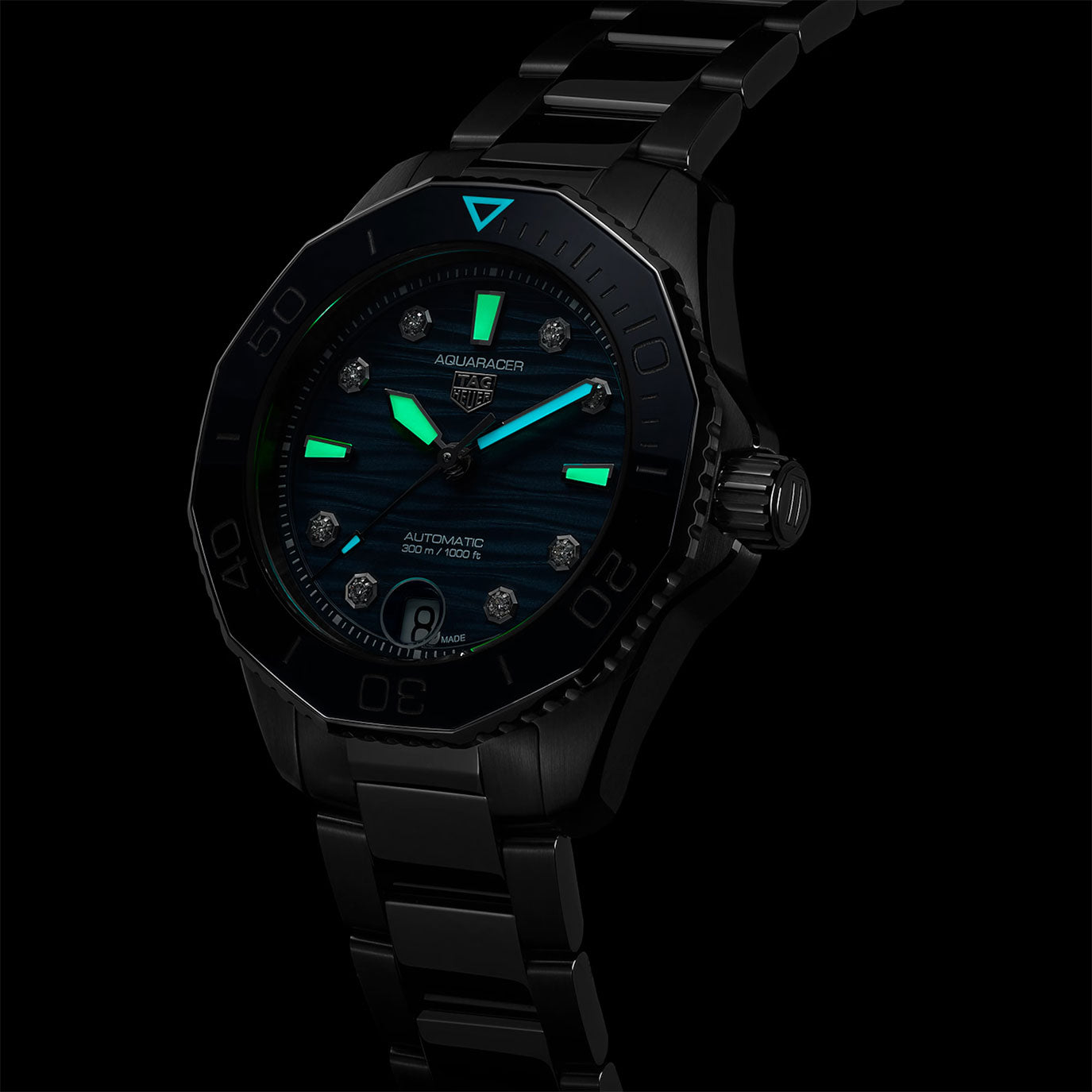 Unworn TAG Heuer Aquaracer Professional 300 Date, 36mm, Ref# WBP231B.BA0618, box & papers