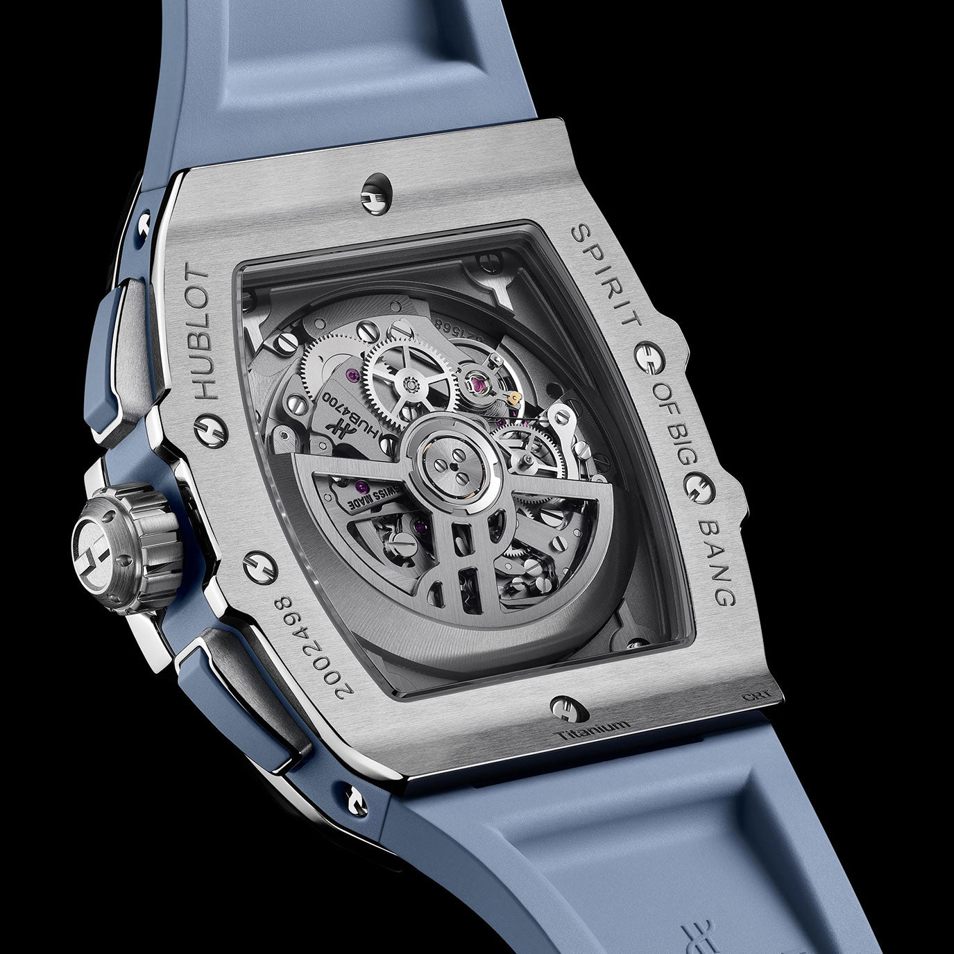 Unworn, Hublot Spirit of Big Bang Titanium Coal Blue, Ref# 642.NX.717B.RX, box and papers.