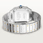 Unworn Cartier Santos de Cartier, Stainless Steel and 18k Yellow Gold, 39.8mm, Ref# W2SA0009, Back