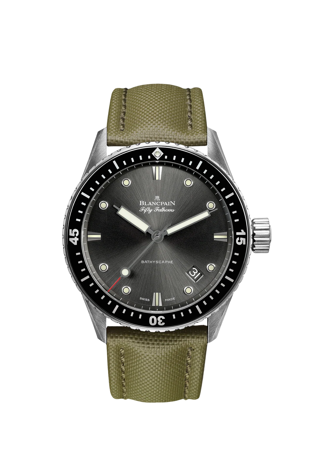 Unworn Blancpain Fifty Fathoms Bathyscaphe, Stainless Steel and Ceramic, 43mm, Ref# 5000-1110-K52A