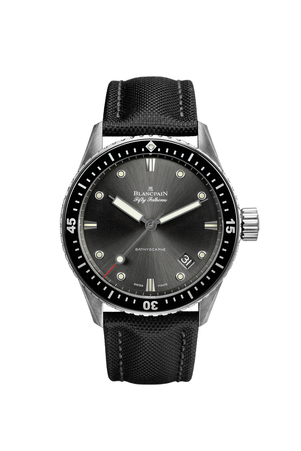 Unworn Blancpain Fifty Fathoms Bathyscaphe, Stainless Steel, 43mm, Ref# 5000-1110-B52A