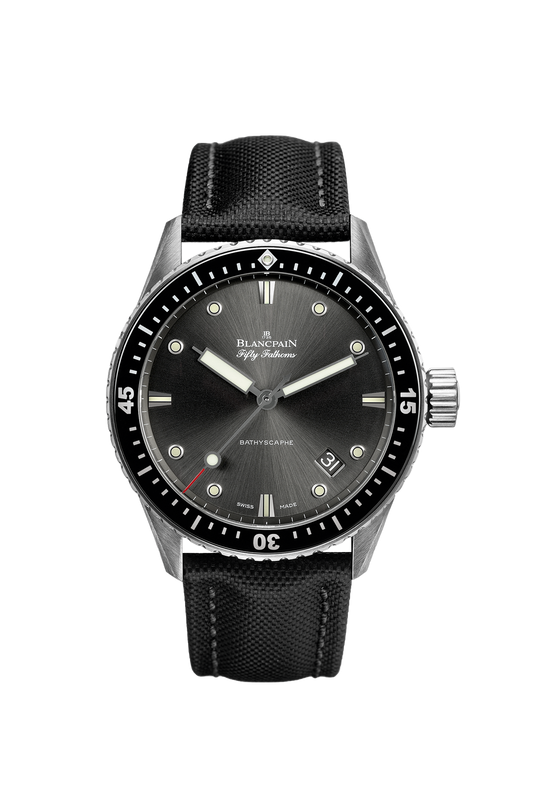 Unworn Blancpain Fifty Fathoms Bathyscaphe, Stainless Steel, 43mm, Ref# 5000-1110-B52A