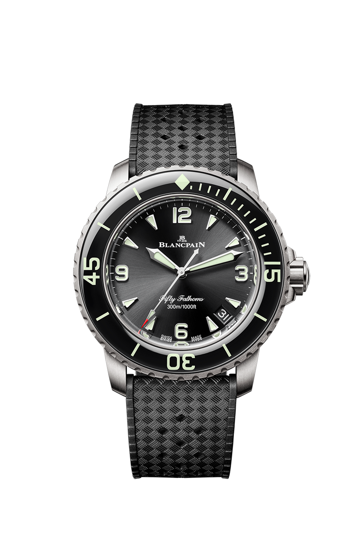 Unworn Blancpain Fifty Fathoms Automatique, Titanium, 42.3mm, Ref# 5010-12B30-B64A