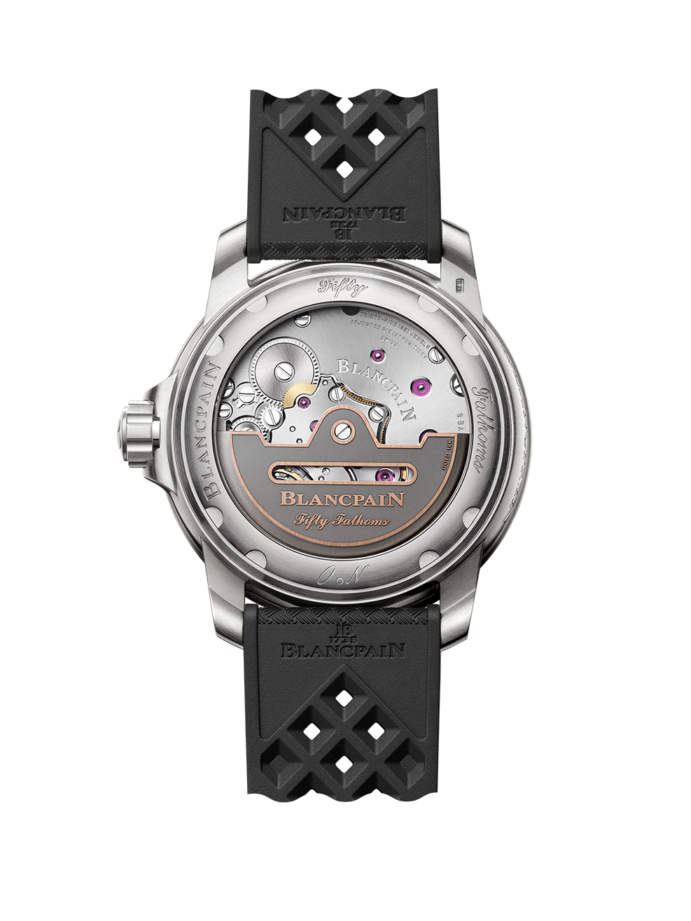 Unworn Blancpain Fifty Fathoms Automatique, Titanium, 42.3mm, Ref# 5010-12B30-B64A, Back