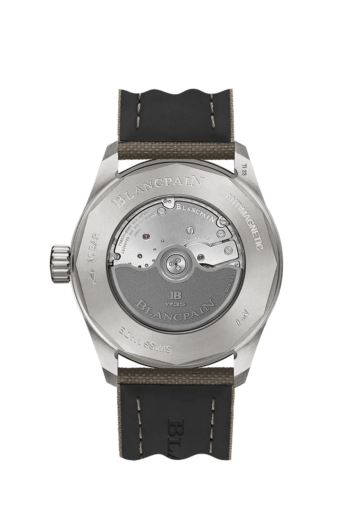 Unworn Blancpain Fifty Fathoms Bathyscaphe Quantième Complet Phases de Lune, Titanium, 43mm, Ref# 5054-1210-G52A, Back