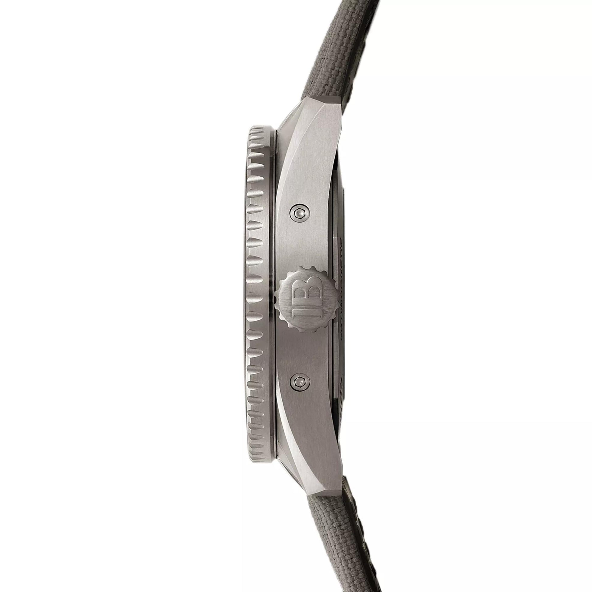 Unworn Blancpain Fifty Fathoms Bathyscaphe Quantième Complet Phases de Lune, Titanium, 43mm, Ref# 5054-1210-G52A, Right