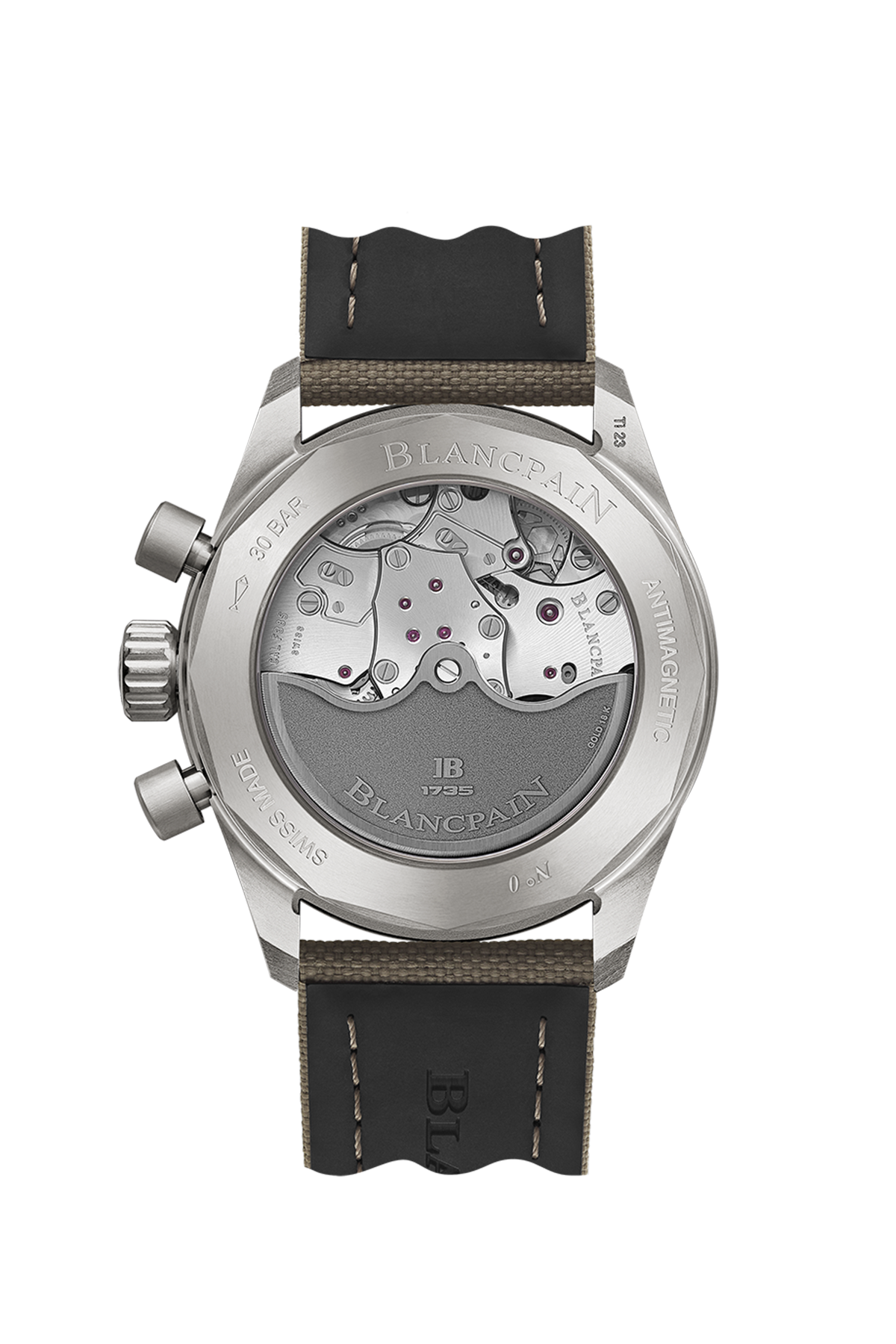 Unworn Blancpain Fifty Fathoms Bathyscaphe Chronographe Flyback, Titanium, 43mm, Ref# 5200-1210-G52A, Back