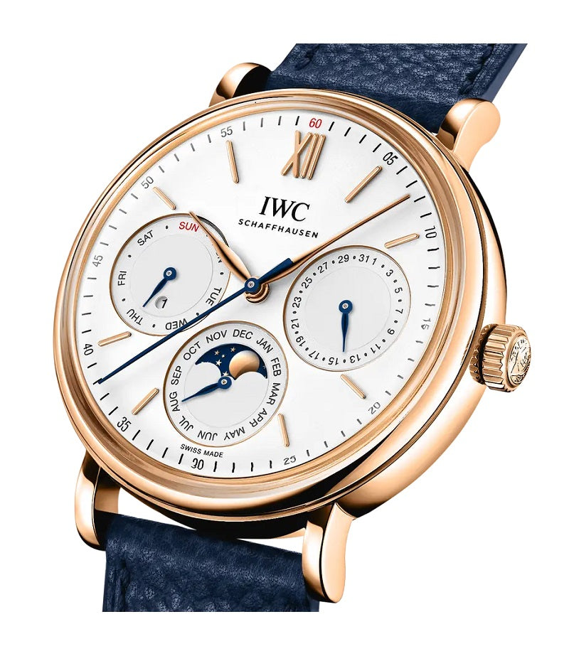 IWC Portugieser Perpetual Calendar, 18k Rose Gold, 40mm, Ref# IW344602, Dial