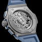 Unworn, Hublot Big Bang Original Unico Titanium Coal Blue, Ref# 431.NX.717B.RX, box and papers,