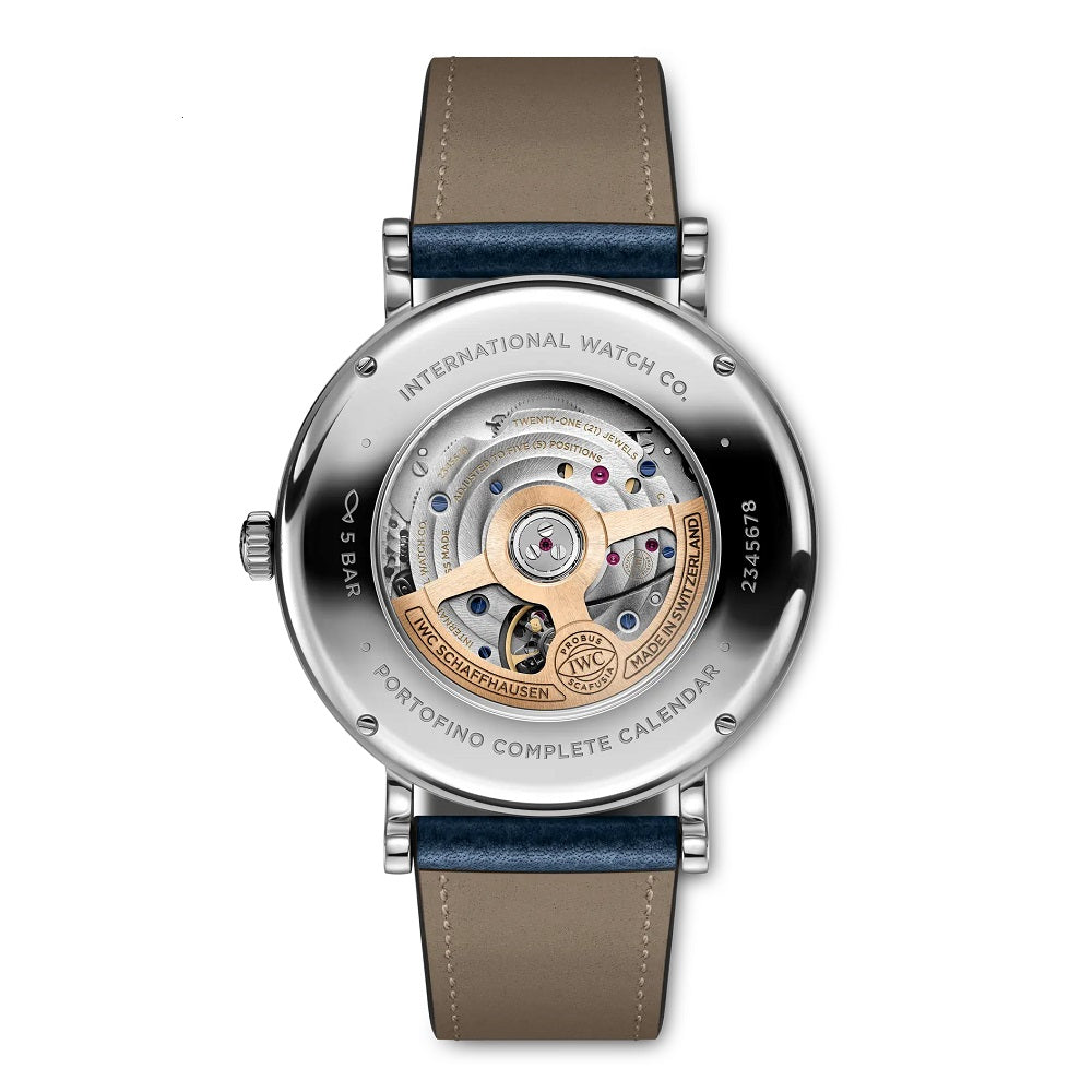IWC Portofino Complete Calendar, Stainless Steel, 41mm, Ref# IW359001, Back