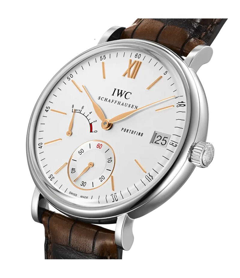 IWC Portofino Hand-Wound Eight Days, Stainless Steel, 45mm, Ref# IW510103, Dial