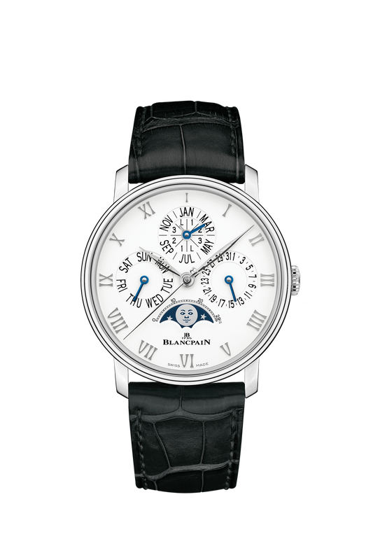 Unworn Blancpain Villeret Quantième Perpétuel Phases de Lune, Stainless Steel, 40.3mm, Ref# 6656-1127-55B