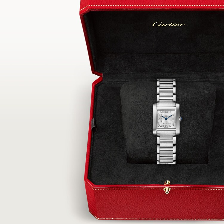 Unworn Cartier Tank Francaise de Cartier, Small Stainless Steel, 25.7mm x 21.2mm, Ref# WSTA0065, Watch in box