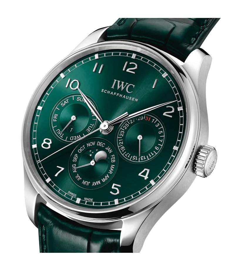 IWC Portugieser Perpetual Calendar 42, Stainless steel, 42,4mm, Ref# IW344207, Dial