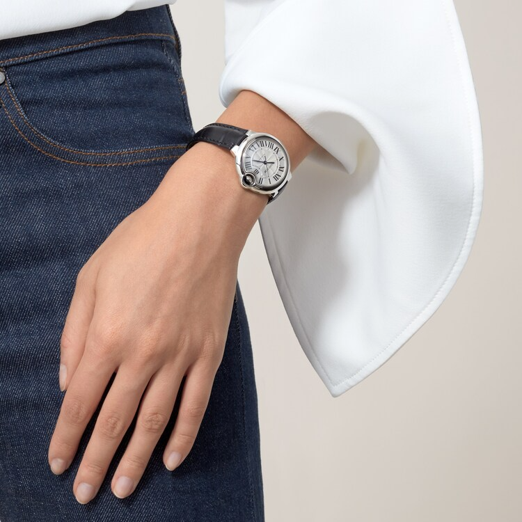 Unworn Cartier Ballon Bleu de Cartier, Stainless Steel, 33mm, Ref# WSBB0030, Watch on hand