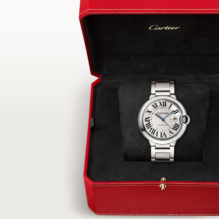 Unworn Cartier Ballon Bleu de Cartier, Stainless Steel, 42mm, Ref# WSBB0049, watch in box