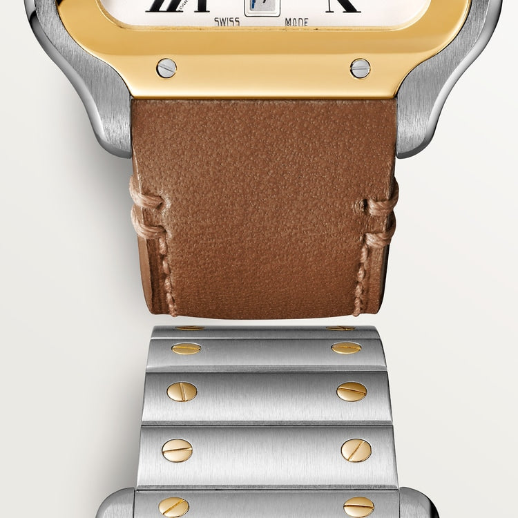 Unworn Cartier Santos de Cartier, Stainless Steel and 18k Yellow Gold, 39.8mm, Ref# W2SA0009, Strap and Bracelet
