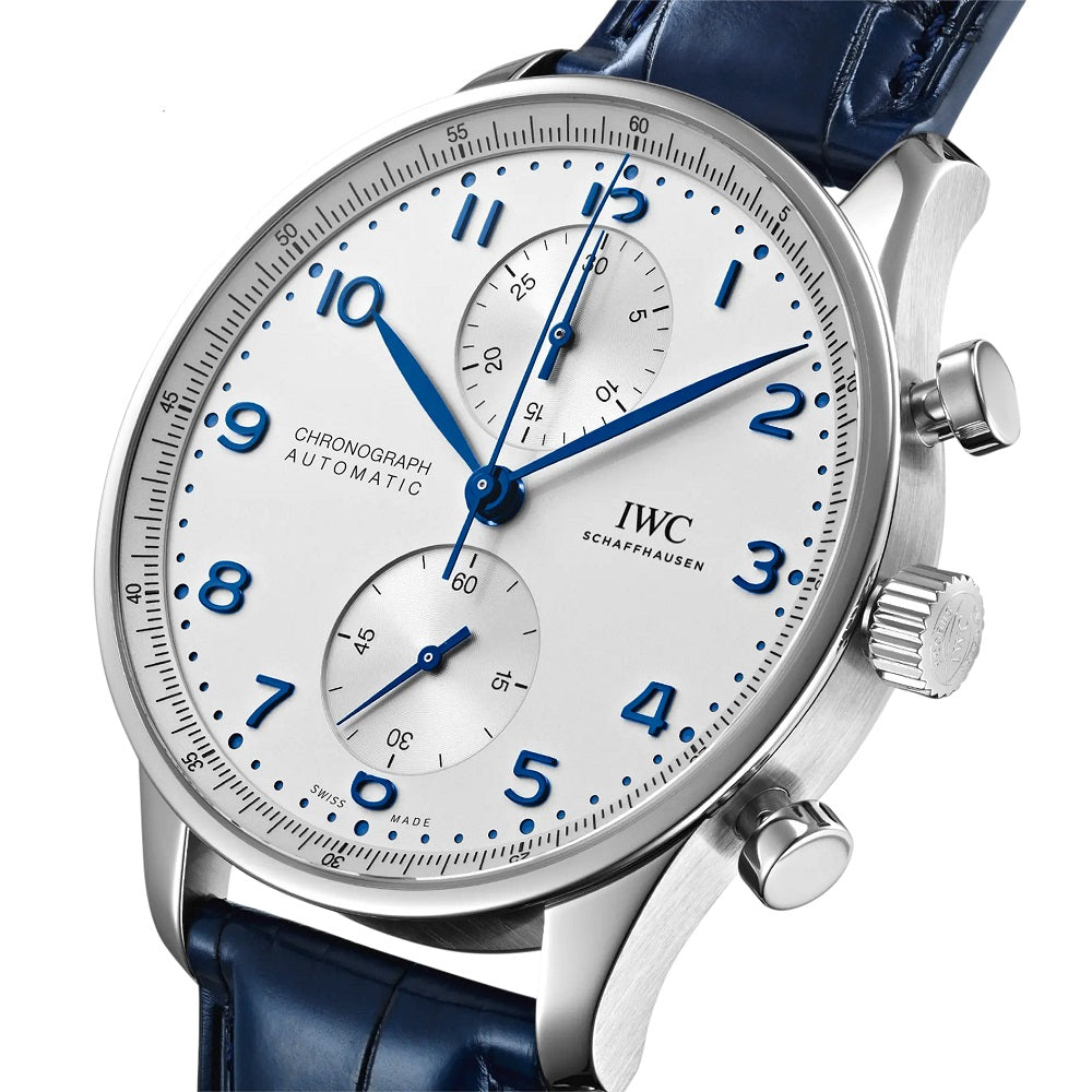 IWC Portugieser Chronograph, Stainless steel, 41 mm, Ref# IW371605, Dial