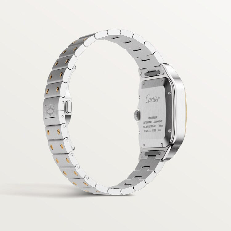 Unworn Cartier Santos de Cartier, Stainless Steel and 18k Yellow Gold, 39.8mm, Ref# W2SA0009, Main view back