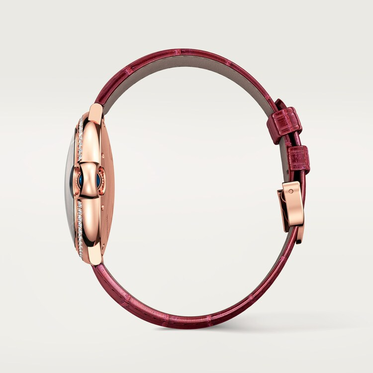 Unworn Cartier Ballon Bleu de Cartier, 18k Rose Gold with Diamond-set, 36mm, Ref# WJBB0034. Right