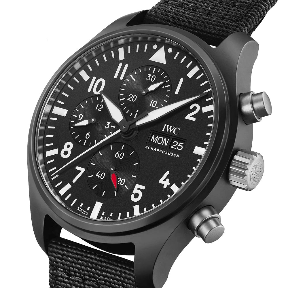 IWC Pilot’s Watch Chronograph TOP GUN, Ceramic and Titanium, 44.5mm, Ref# IW388309, Dial