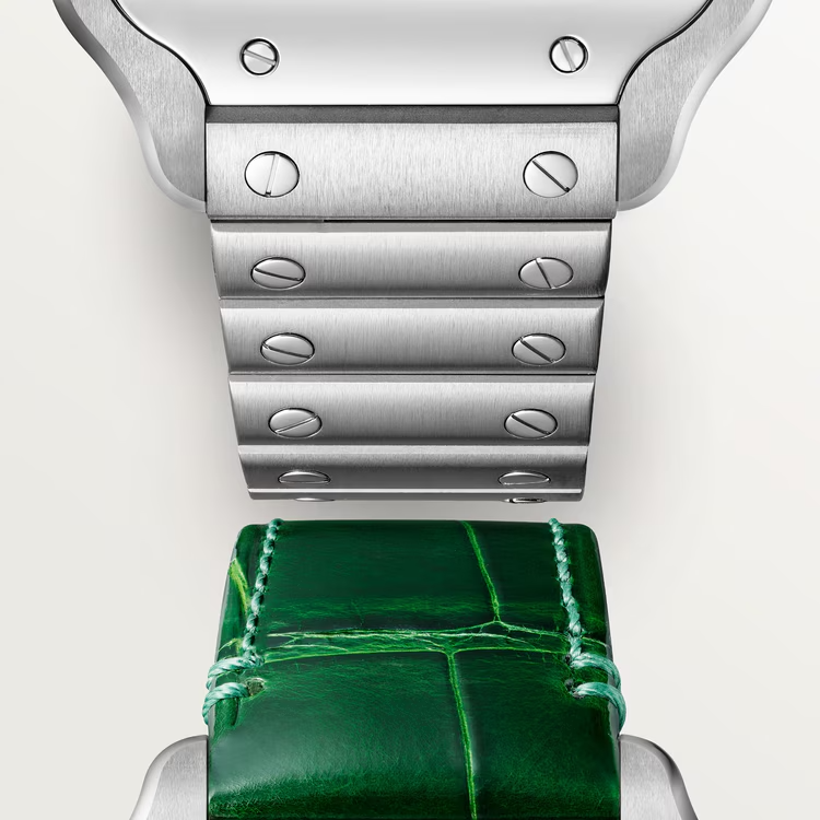 Unworn Cartier Santos de Cartier, Stainless Steel, 41.9mm x 35.1mm, Ref# WSSA0061, Strap and bracelet