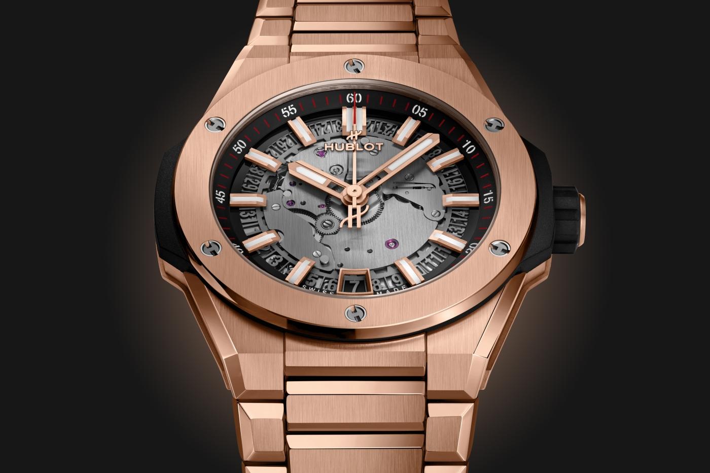 Hublot Big Bang Integrated Time Only King Gold, 40mm, 18k King Gold, Ref# 456.OX.0180.OX, Dial