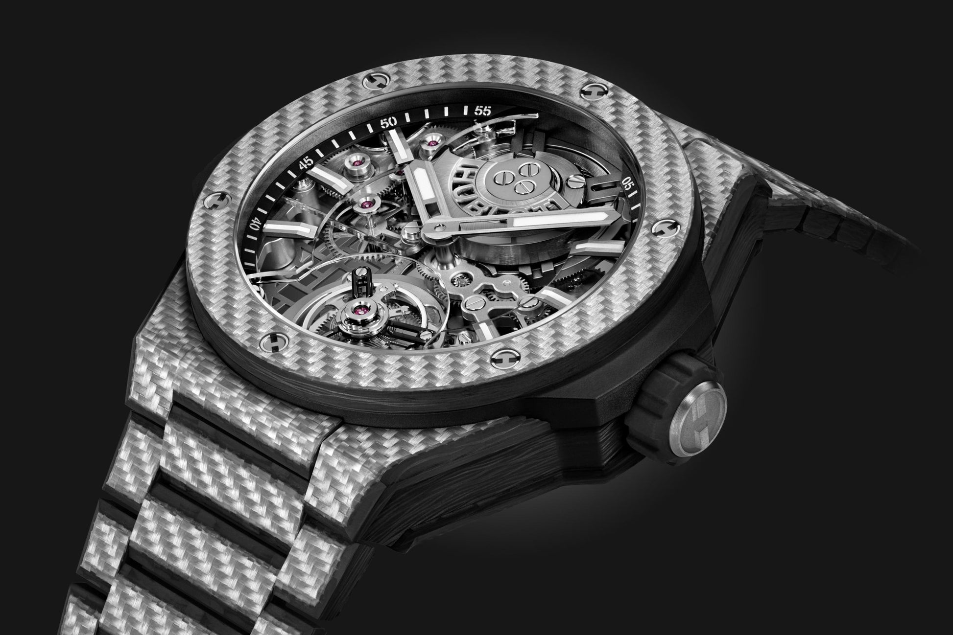 Hublot Big Bang Integrated Tourbillon Full Carbon, 43mm, Carbon