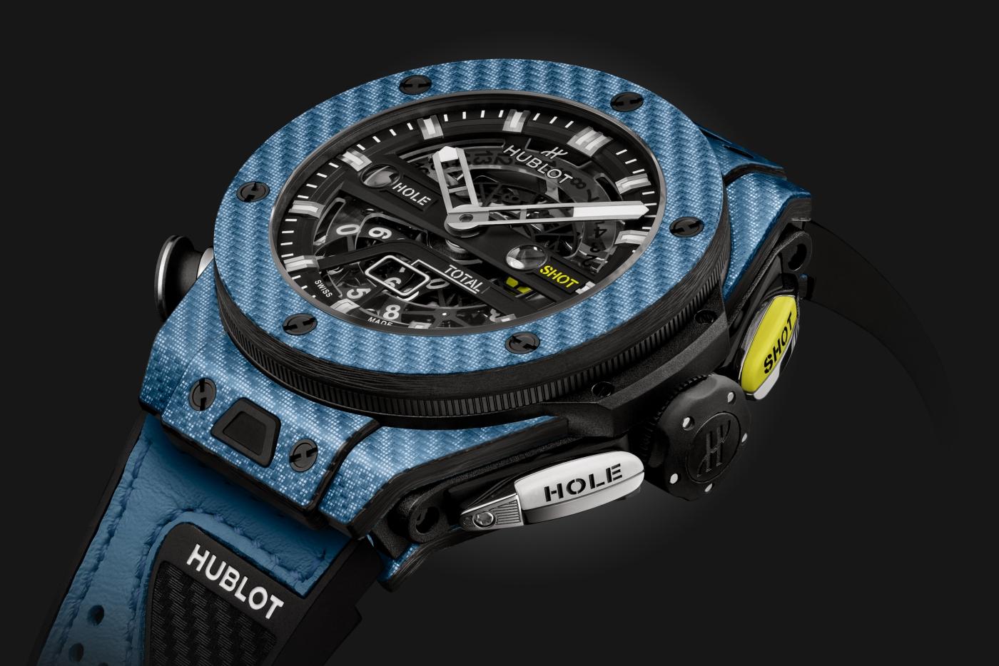 Hublot Big Bang Unico Golf Sky Blue Carbon, 45mm, Ref# 416.YE.1120.VR, Side