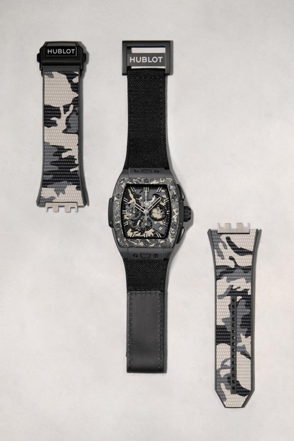 Hublot, Spirit of Big Bang Ceramic Carbon Beige Camo, Limited Edition, 42mm, Ref# 642 .CI.0191.RX.ECU23 and additional strap