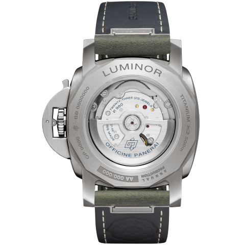 Unworn, Panerai Luminor Marina Titanio, 44mm, Titanium, Ref# PAM03325, Back