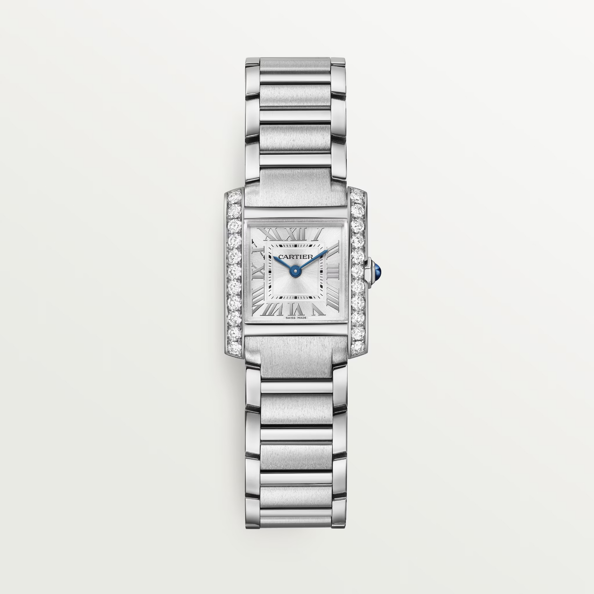 Unworn Cartier Tank Francaise, Stainless Steel, 25.7mm x 21.2mm, Ref# W4TA0020