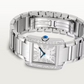 Unworn Cartier Tank Francaise, Stainless Steel, Diamonds, 32mm x 27mm, Ref# W4TA0021, main view 1