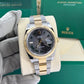 Pre-owned Rolex Datejust, 41mm, Wimbledon, 18k Yellow Gold and Stainless Steel, Oyster, Fluted, 126333-0019