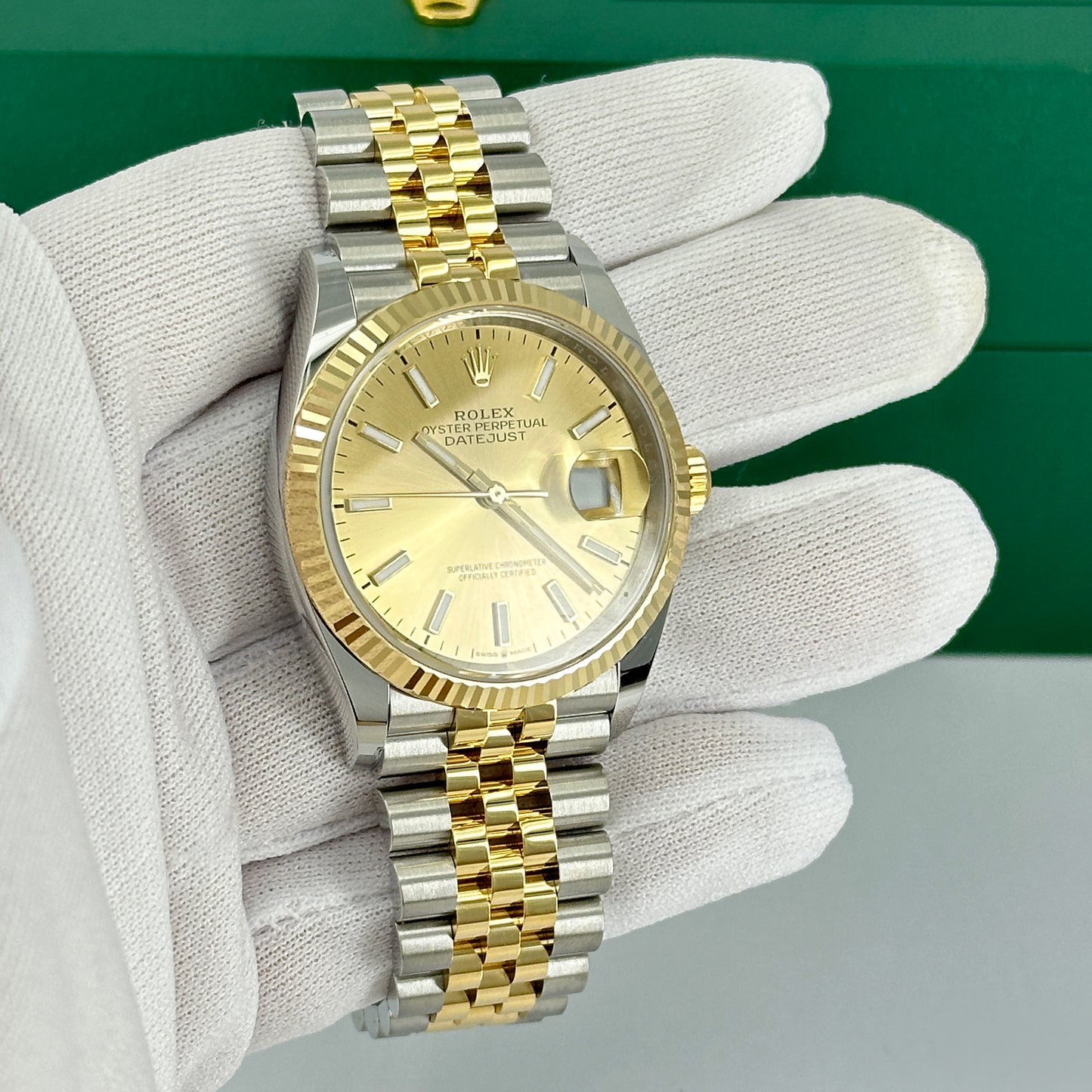 Rolex Datejust 36 Oystersteel and 18k Yellow Gold Ref# 126233-0015