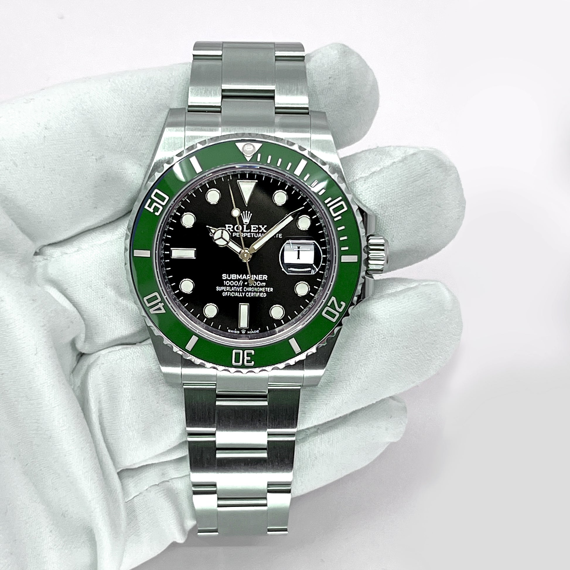 Rolex 126610LV Kermit Submariner Green Bezel Black Dial Stainless Steel Watch