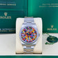 Unworn 2026, Rolex Oyster Perpetual 36, Oystersteel, 36mm, Multicoloured Jubilee motif dial, Domed Oyster, Ref# 126000-0016, box and papers