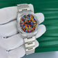 Unworn 2026, Rolex Oyster Perpetual 36, Oystersteel, 36mm, Multicoloured Jubilee motif dial, Domed Oyster, Ref# 126000-0016, box and papers