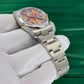 Unworn 2026, Rolex Oyster Perpetual 36, Oystersteel, 36mm, Multicoloured Jubilee motif dial, Domed Oyster, Ref# 126000-0016, box and papers