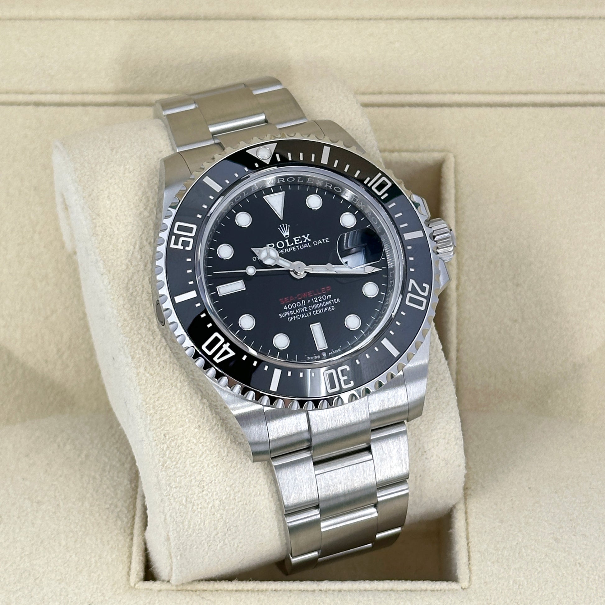 Rolex Sea Dweller Red Letters 43mm Oystersteel Ref 126600 Affordable Swiss Watches Inc