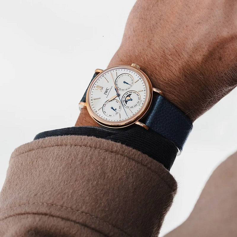 IWC Portugieser Perpetual Calendar, 18k Rose Gold, 40mm, Ref# IW344602, Watch on hand 1