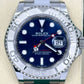 Pre-owned Rolex Yacht-Master 40 Mint Blue Dial Oyster 126622-0002