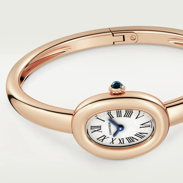 Unworn Cartier Baignoire Mini, 18k Rose Gold, 24.6mm, x 18.7mm, Ref# WGBA0020, Main view, Ftont